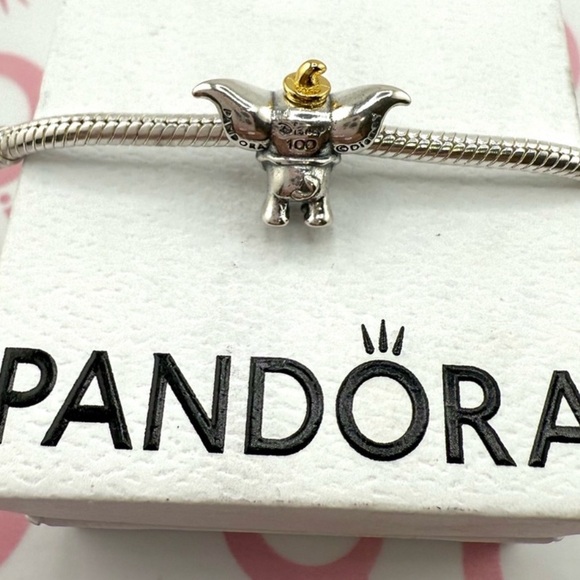 NWOT Pandora x Disney 100th Anniversary Dumbo Charm 792748C01 - Picture 7 of 15